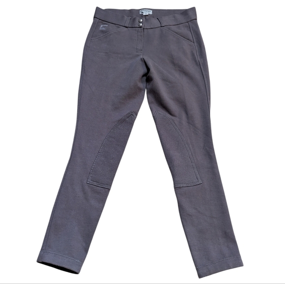 NWT Dover Saddlery Riding Sport Grey Essential Breech Equestrian Pants size 30 - Picture 1 of 7